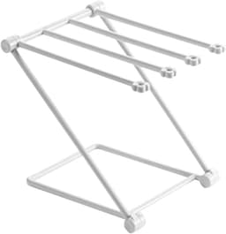 Opvouwbaar Vaatdoek Droogrek - Verticale Handdoekstandaard voor Keuken - Verstelbaar en Multifunctioneel (Lichtgrijs) — thumbnail 1