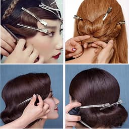 24 stuks Zilveren Haarspelden Professioneel Metaal 9 cm - Styling en Splitsklemmen — thumbnail 4