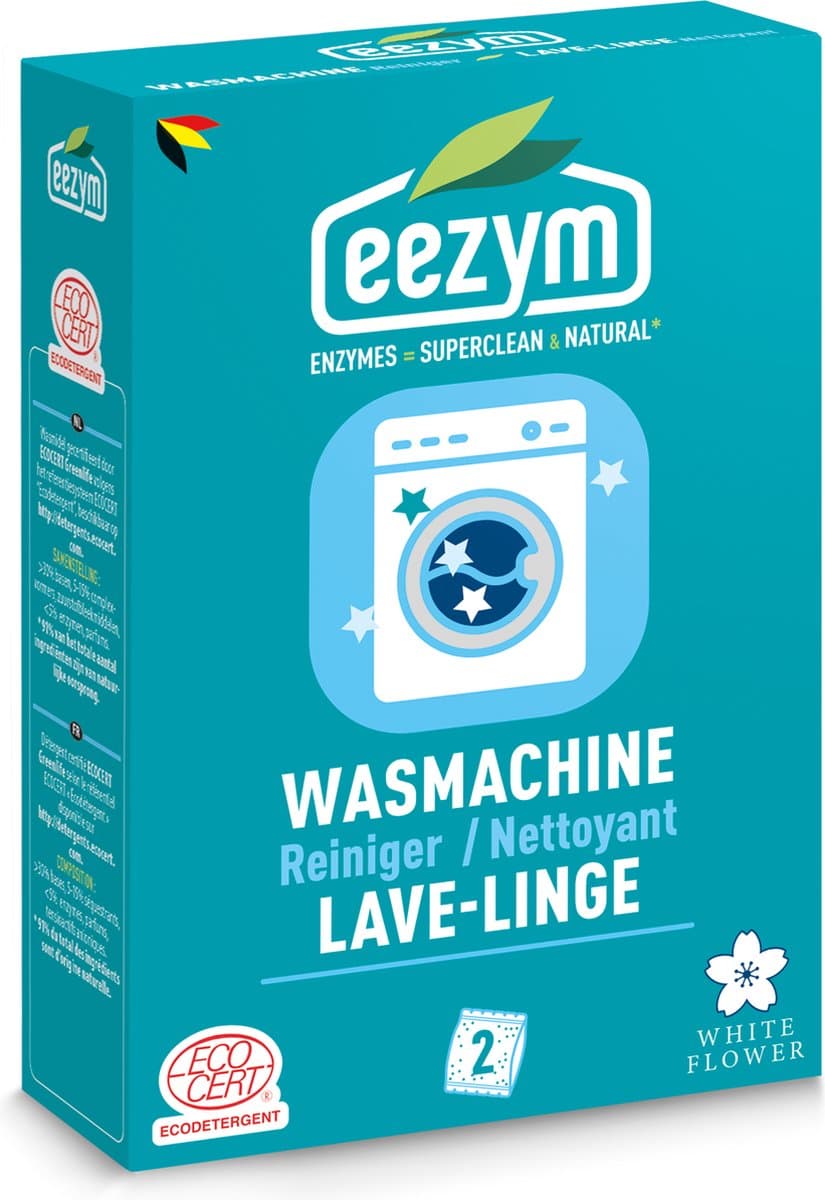 Eezym - Wasmachine reiniger - 2 zakjes - 2 x 125g — afbeelding 1