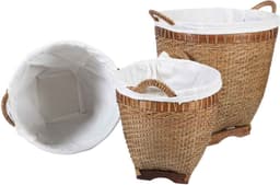 Rotan wasmand Lea met handvat — thumbnail 5