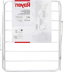 Droogrek inklapbaar 14 m - Gelakt staal wit - 61 x 138 x 445 cm — thumbnail 1