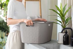 Curver Softex Wasmand - 45 liter - 57x37x27cm - Taupe — thumbnail 4