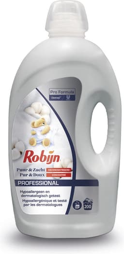 Robijn Professional Wasverzachter Puur & Zacht - 200 Wasbeurten Pro Formula - 5 liter — thumbnail 1