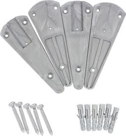 ABJ - Wasdroger - Droogrek - wandmodel - opvouwbaar - zilver, 80 cm — thumbnail 5