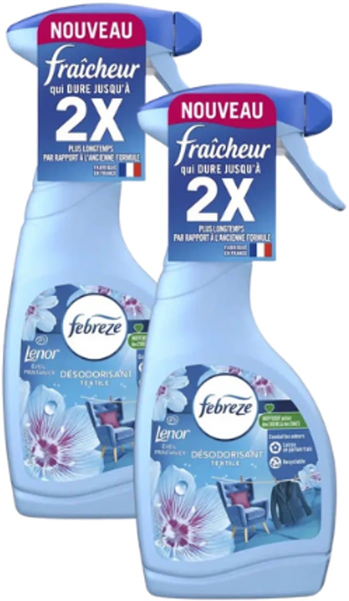 Lenor Febreze Textielverfrisser Spray - Spring Awakening - Multipack | 2x 500ml | Verwijdert nare geuren — afbeelding 1