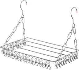 Multifunctionele Sokhanger met 36 Wasknijpers - Ruimtebesparend Droogrek voor Kleding — thumbnail 1