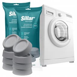 Sillar Trillingsdempers wasmachine – universele - anti-vibratie rubberen pads voor wasmachine, vaatwasser, droger - 8 stuks — thumbnail 1