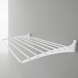 2x Foxydry Fold 116 cm white wasdroogrek wandmontage clicksysteem - 116 x 50 x 10 cm — thumbnail 4