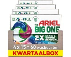 Ariel 3in1 Wasmiddel Pods The Big One Color - 4 x 15 stuks