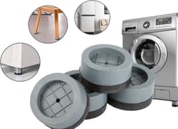 Verk Group Trillingsdempers - 4 Stuks - Wasmachine Accessoires - Anti-Trillingsmat - Geluiddempers - Wasmachine Stabilisatoren — thumbnail 1