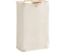 Wasmand - Met handvaten - Duurzaam - Opvouwbare Mand Vuile Was - Wassen - Huishouden - Wasmanden - Wassorteerder - Eenvoudig - Opbergmand - Vuile Klerenmand - Organizer Kleding - wit - 30*30*40cm - Oxford