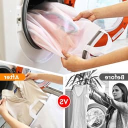 Set van 4 Wasnetten voor de Wasmachine, Herbruikbare Waszakken met Handvat, Delicate Was en Hangende Was, 50 x 60 cm, Ideaal voor Kleding en Ondergoed — thumbnail 4