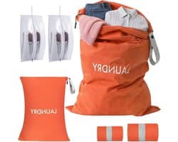Waszak 2 stuks waterdichte reiswaszakken met ritssluiting - compact en praktisch voor onderweg - ShopVlot