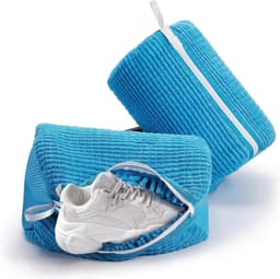 Schoenenwaszakken voor de wasmachine - 2 stuks ademend en chenille, ideaal voor het reinigen van schoenen — thumbnail 1