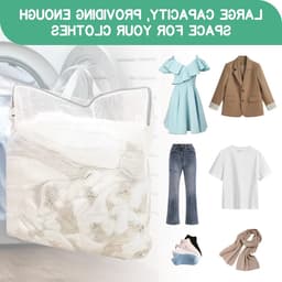 Waszakken Set van 4 - Grote Herbruikbare Waskorven voor Gevoelige Kleding, Ondergoed en Blouses, 50 x 60 cm met Handvat — thumbnail 4