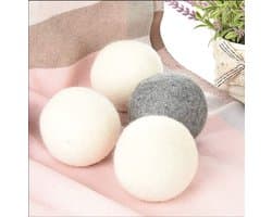 Wol Droogballen 6 Stuks, Droogballen voor Donsjassen, Verminderen Kreukels, Wasballen Anti-statisch, Natuurlijke Schapenwolballen, Alternatief voor Wasverzachter voor Wasmachine en Droger — afbeelding 1