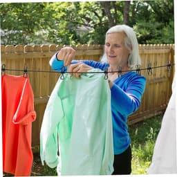Waslijnen Set - Reis Waslijnen - Kleding Drogen - Verstelbare Clips - 2 Stuks - Zwart — thumbnail 2