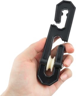 Kledinglijn Katrol - Waslijn Splitter - Zware Was Ophangen - Stille Werking - 15 cm - Zwart — thumbnail 4