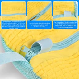 Shoe Wash Bag voor Wasmachine - 1 Stuk met Ritssluiting - Anti-Deform - Lichtgewicht en Draagbaar - Herbruikbaar Wasnet - Waszak voor Sneakers (39 x 19 cm) — thumbnail 4