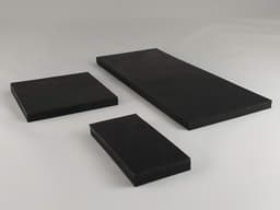 Rubberen Mat - Anti-vibratie Mat - Trillingen Dempen - Hoge Dichtheid Rubber - 100x150mm - Zwart — thumbnail 2