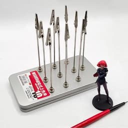 Krokodillenklemmen Set - Model Clips - Hobby Schilderen - Met Opbergdoos - 10 Stuks - Zilver — thumbnail 2
