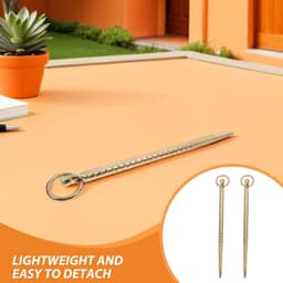 Grondanker Set - Huisdier Anker - Veilig Vastzetten - Robuuste Constructie - 32.50 cm - Goud — thumbnail 3