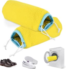 Set van 2 Schoenwaszakken met Trekkoordsluiting, Herbruikbare Fleece Schoenreinigers voor Alle Schoenmaat en -type, Ideaal voor Sneakers en Laarzen — thumbnail 1