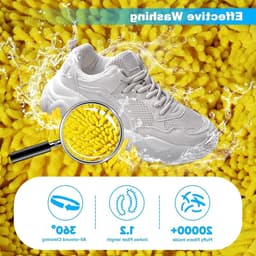 Duurzame en herbruikbare waszak voor schoenen, ideaal voor sneakers en andere schoenen in de wasmachine, met rits en wasnet — thumbnail 2
