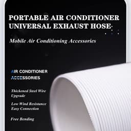 Allecto - Flexibele Air Conditioner Afvoerslang - 2 Meter lengte - Geschikt voor Gasfornuizen - 13 cm diameter - Verlengsnoer voor Airco's - Ideaal... — thumbnail 5