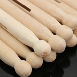 Houten Wasknijpers - Kleine Klemmen - Was Ophangen - Sterke Grip - 200 Stuks - Houtkleur — thumbnail 3