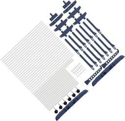 Vouwbaar wasrek met 6 uitschuifbare vleugels op 3 niveaus, ruimtebesparend en verstelbaar van 66-130 cm, ideaal voor binnen en buiten gebruik — thumbnail 4