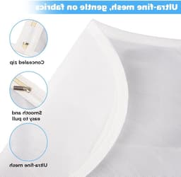 Set van 3 Wasnetten voor Wasmachine - Grote Waszakken 30 x 40 cm met Ritssluiting - Ideaal voor Delicate Kleding en Ondergoed — thumbnail 2