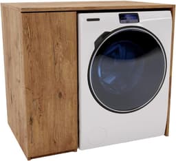 Wasmachine Ombouw - Opbouwmeubel - Kast Wasdroger - Meubel - solide — thumbnail 1