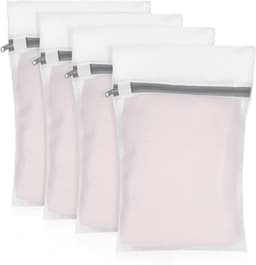 4 Stuks Netwaszakken voor Wasmachine, 30 x 20 cm, Fijne Was met Ritssluiting, Ideaal voor Ondergoed en Lingerie, Wasnetten voor Sokken en Delicate Kleding — thumbnail 1