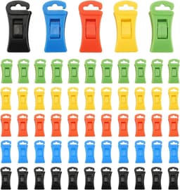 60 sokkenklemmen voor wasmachine en droger, sokkenklemmen met haken, sokkenhouder wasmachine, direct in de lade, eenvoudige installatie — thumbnail 1