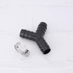 Dailygoods- Y-aansluiting 16 mm - Set van 2 - Slangklem 20 mm - Drieweg-ontwerp - Geschikt voor wasmachine/droger - Optimaliseert indeling huisruimte - Afvoerslang — thumbnail 5