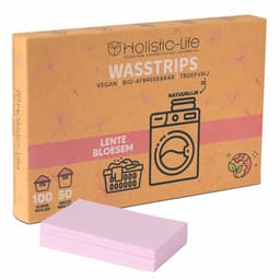 Wasstrips - Lentebloesem 100 Wasbeurten Incl. Wasverzachter – Wasmiddeldoekjes Wasdoekjes – Detergent sheets - Vegan — thumbnail 1