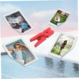 Houten Wasknijpers - Kleurrijke Clips - Decoratieve Presentaties - Natuurlijk Hout Materiaal - 100 Stuks - Rood — thumbnail 3