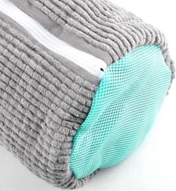Waszak voor Schoenen - Herbruikbare Zipper Tas voor de Wasmachine, Perfect voor Sportschoenen, Tennis- en Wandelschoenen, 2 Stuks, Grijs — thumbnail 4