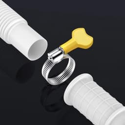 Afvoerslang Airco - Condensslang - Waterafvoer - Verstelbare Klem - 3-5 Meter - Grijs — thumbnail 5