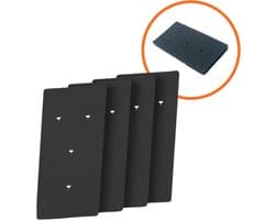 4 STUKS Filter geschikt voor Droger Whirlpool Bauknecht Ignis (met 4 gaatjes) - 481010345281 - 8015250474909 - 481010716911 - Spons Foam Schuim — afbeelding 1