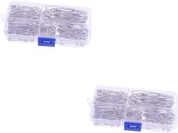 Veiligheidsspelden Set - Kleding Clips - Knutselen en Naaien - Roestvrij Staal - 440 Stuks - Zilver — thumbnail 1