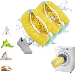 SnelShoppen - 2 Stuks Waszakken voor Schoenen, Herbruikbare Schoenwaszak voor Wasmachine, Scheurbestendige Materialen, Geschikt voor Alle Schoenen — thumbnail 1