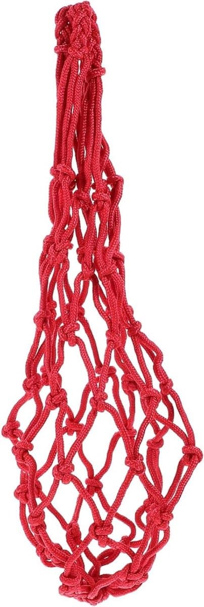 Hangende Voerzak - Fruithouder Netzak - Kippen Voeren - Wasbaar Polyester - 41X51CM - Rood — afbeelding 1