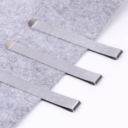 Naaiclips - Krimpklemmen Hemmen - Stof Bevestigen - Ingebouwde Meetgids - 20 stuks - Zilver — thumbnail 2