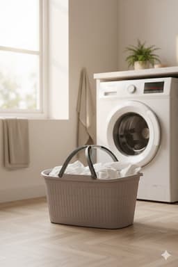 Heupwasmand met handgrepen 'Domus' - 35 liter - Greige — thumbnail 2