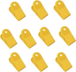 Naaien Craft Clips - Quilt Binding Klemmen - Stoffen Vastzetten - Antislip Ontwerp - 10 stuks - Geel — thumbnail 1