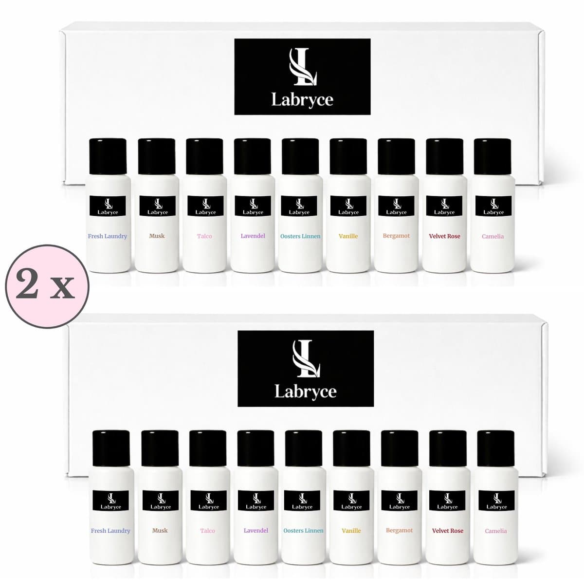 Wasparfum Proefpakket Labryce - 2 x 9 Geuren - 18 x 20 ml - Cadeauset — afbeelding 1