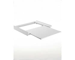 TIM® Tussenstuk Wasmachine Droger - Stapelkit - Tussenstuk Wasmachine en Droger - Tussenstuk Wasmachine Droger Zwart - Tussenstuk Wasmachine Droger Aeg - Wit - 60cm x 72cm x 10cm