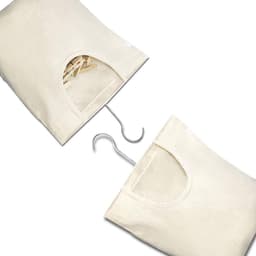 Dailygoods- Wasknijperzak Duurzaam - Wasknijpertas - Opbergtas - Hangende Wasknijperzak - 2 Stuks - 27 x 32 cm - Beige — thumbnail 5